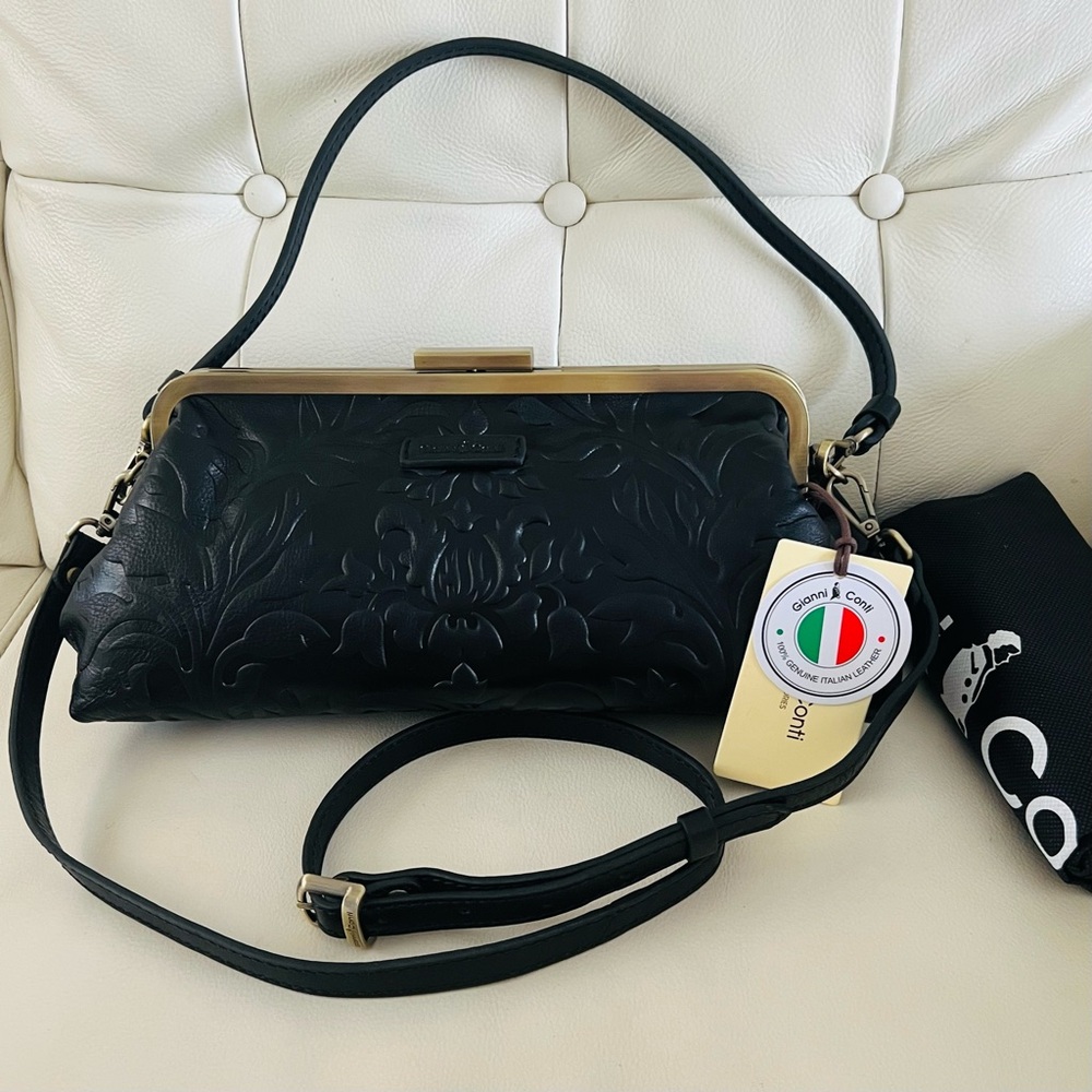 NWT GIANNI CONTI SATCHEL CROSSBODY SHOULDER BAG